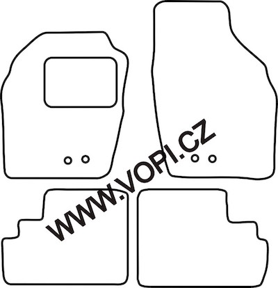 Autokoberce Opel Agilla 2004 - 03/2008 Carfit (3440)